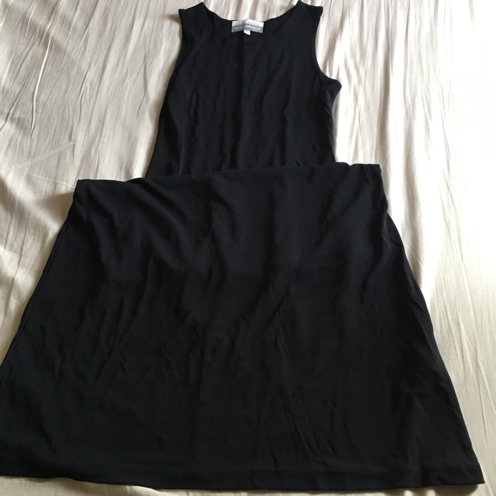 black maxi dress